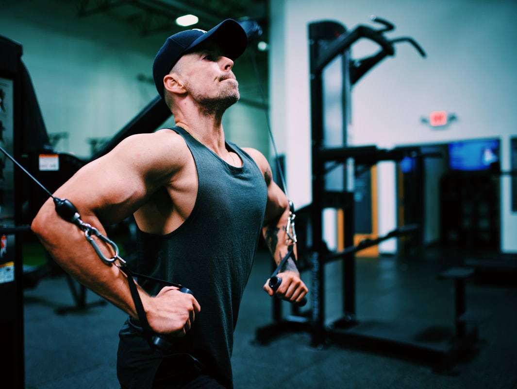 Athlete doing mobility work